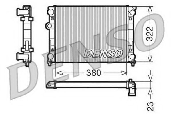 DRM99001 DENSO Radiator, engine cooling
