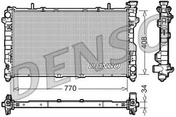 DRM06012 DENSO Cooling System Radiator, engine cooling