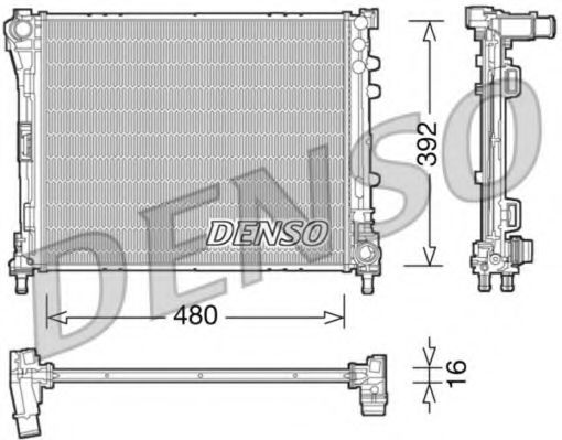 DRM09087 DENSO Cooling System Radiator, engine cooling