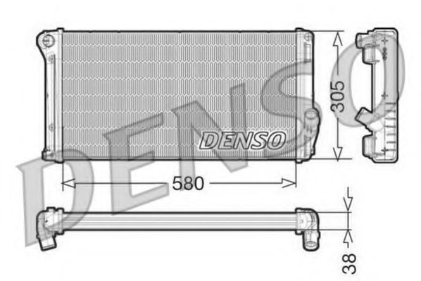 DRM13020 DENSO Cooling System Radiator, engine cooling