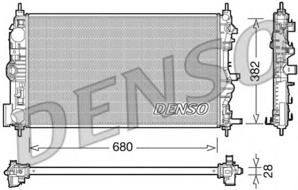DRM15005 DENSO Cooling System Radiator, engine cooling
