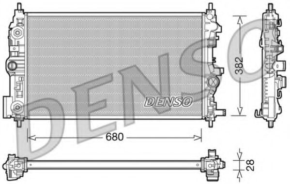 DRM20079 DENSO Cooling System Radiator, engine cooling