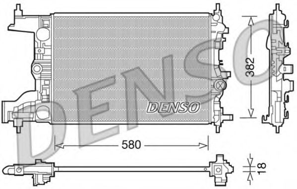 DRM20094 DENSO Cooling System Radiator, engine cooling