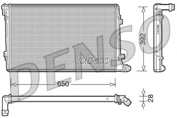 DRM32019 DENSO Cooling System Radiator, engine cooling