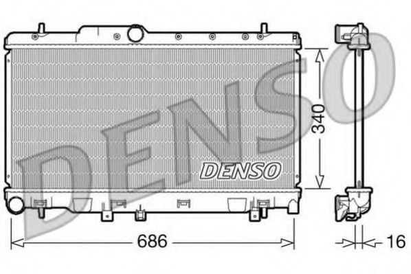 DRM36010 DENSO Radiator, engine cooling