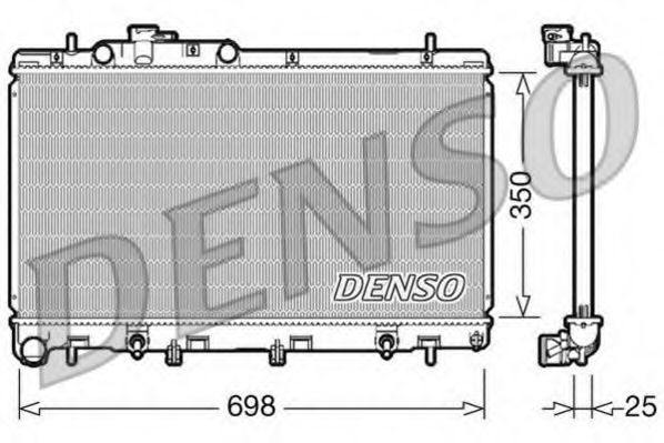 DRM36011 DENSO Cooling System Radiator, engine cooling