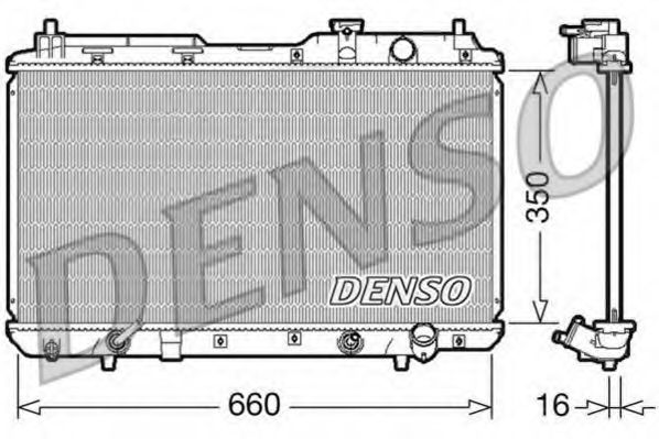 DRM40010 DENSO Cooling System Radiator, engine cooling