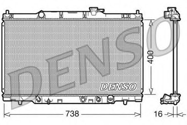 DRM40012 DENSO Kühler, Motorkühlung