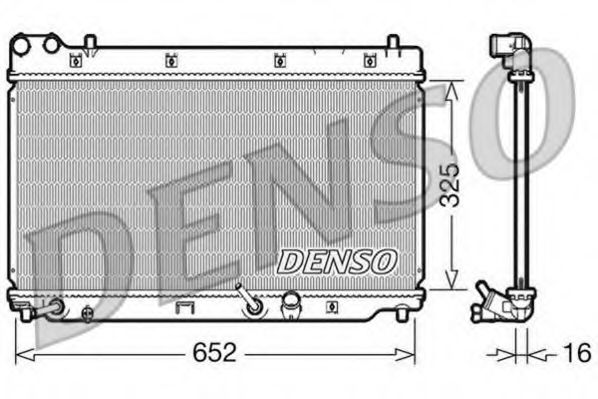 DRM40014 DENSO Cooling System Radiator, engine cooling