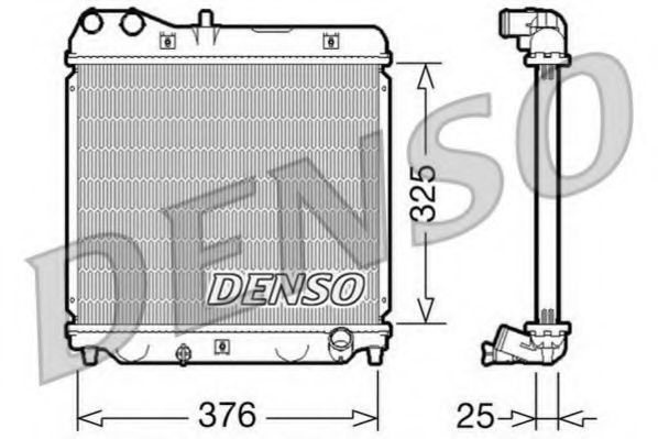 DRM40015 DENSO Cooling System Radiator, engine cooling