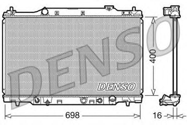 DRM40016 DENSO Cooling System Radiator, engine cooling