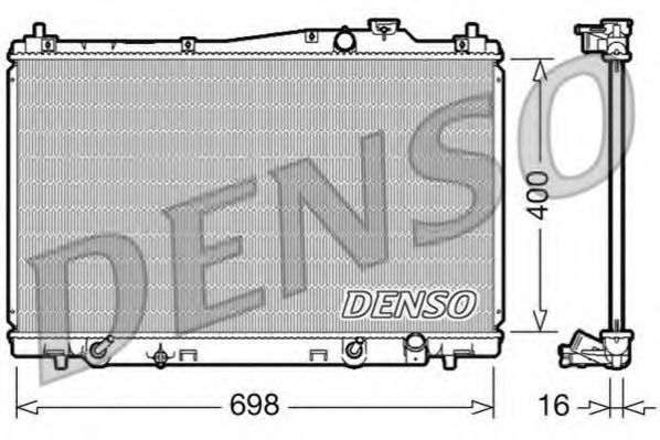 DRM40017 DENSO Cooling System Radiator, engine cooling