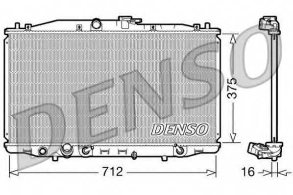 DRM40022 DENSO Cooling System Radiator, engine cooling