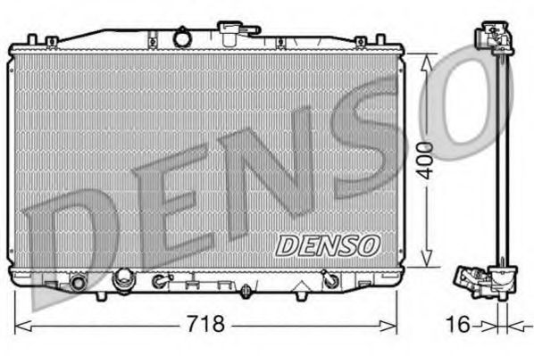 DRM40023 DENSO Cooling System Radiator, engine cooling
