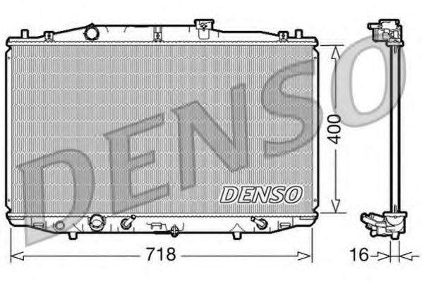 DRM40024 DENSO Cooling System Radiator, engine cooling