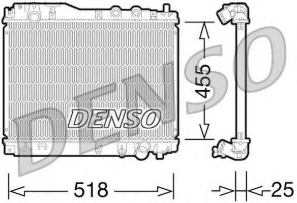 DRM40027 DENSO Cooling System Radiator, engine cooling