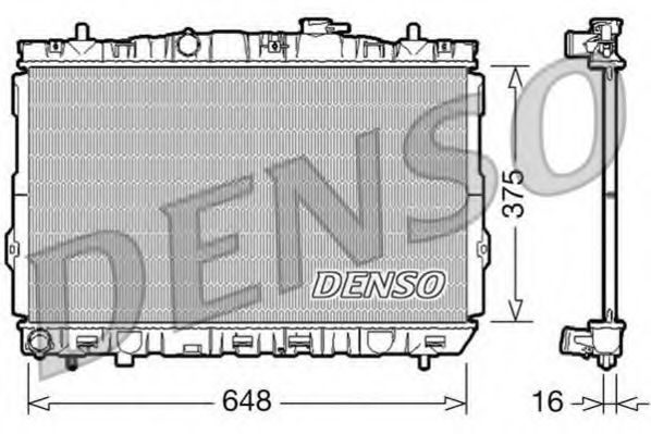 DRM41001 DENSO Radiator, engine cooling