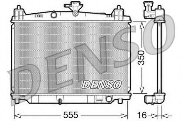 DRM44016 DENSO Cooling System Radiator, engine cooling