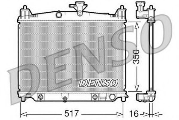 DRM44019 DENSO Radiator, engine cooling