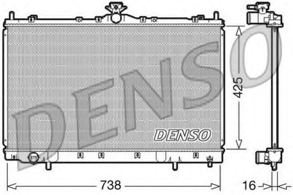 DRM45012 DENSO Cooling System Radiator, engine cooling