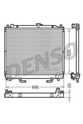 DRM45015 DENSO Cooling System Radiator, engine cooling