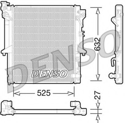 DRM45035 DENSO Cooling System Radiator, engine cooling