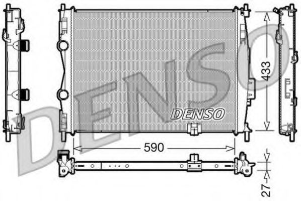 DRM46019 DENSO Cooling System Radiator, engine cooling
