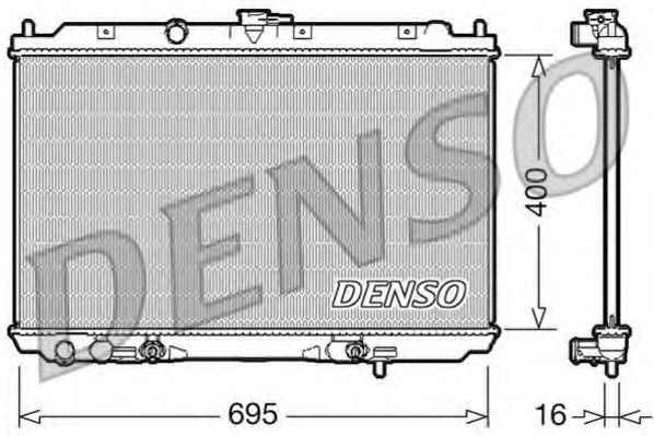 DRM46026 DENSO Cooling System Radiator, engine cooling