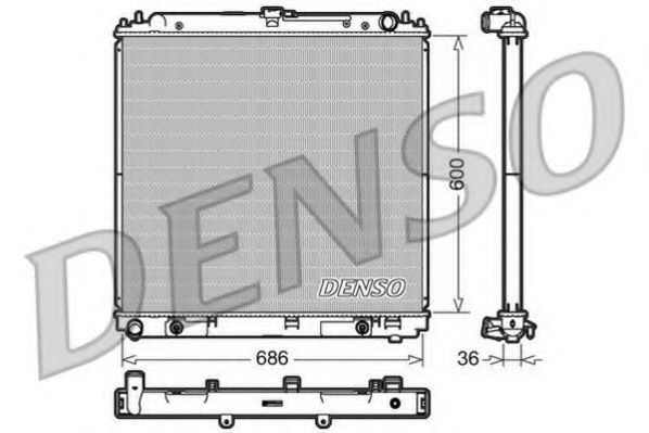 DRM46032 DENSO Cooling System Radiator, engine cooling