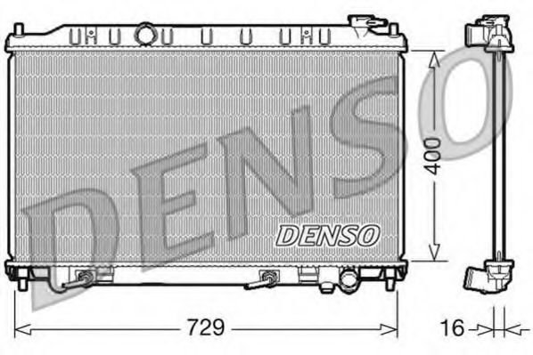 DRM46033 DENSO Cooling System Radiator, engine cooling