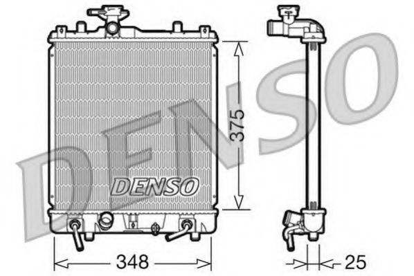 DRM47009 DENSO Cooling System Radiator, engine cooling