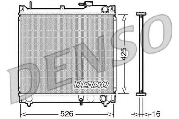 DRM47015 DENSO Cooling System Radiator, engine cooling