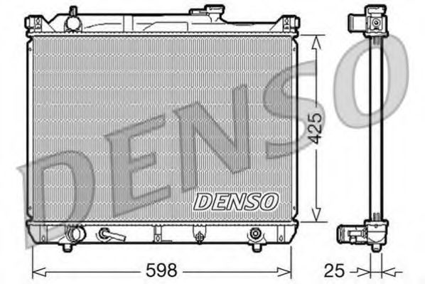 DRM47021 DENSO Cooling System Radiator, engine cooling