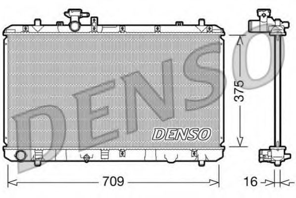 DRM47023 DENSO Kühler, Motorkühlung