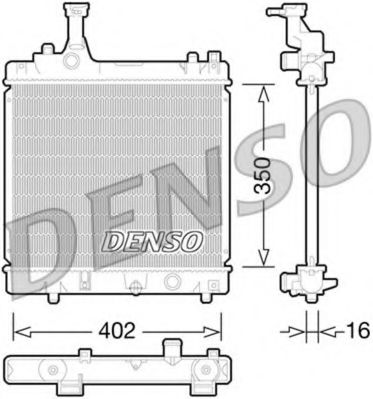 DRM47026 DENSO Cooling System Radiator, engine cooling