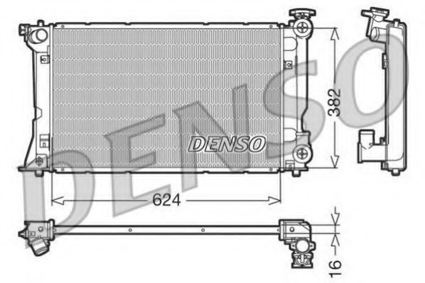 DRM50018 DENSO Radiator, engine cooling