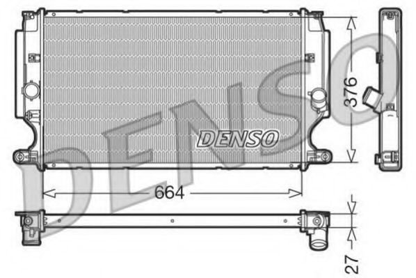 DRM50024 DENSO Radiator, engine cooling