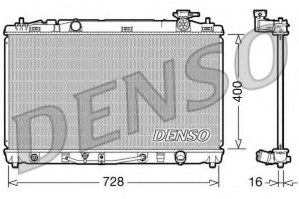 DRM50042 DENSO Cooling System Radiator, engine cooling