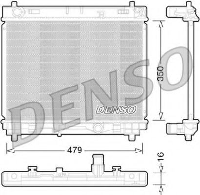DRM50059 DENSO Cooling System Radiator, engine cooling