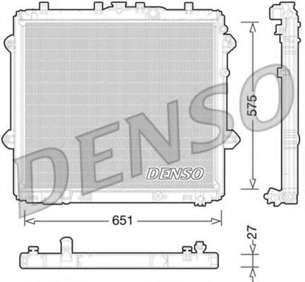 DRM50060 DENSO Cooling System Radiator, engine cooling