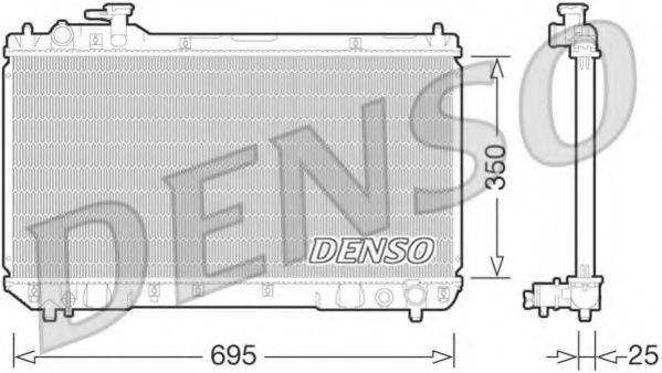 DRM50062 DENSO Cooling System Radiator, engine cooling