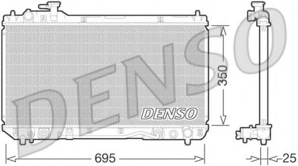 DRM50063 DENSO Cooling System Radiator, engine cooling