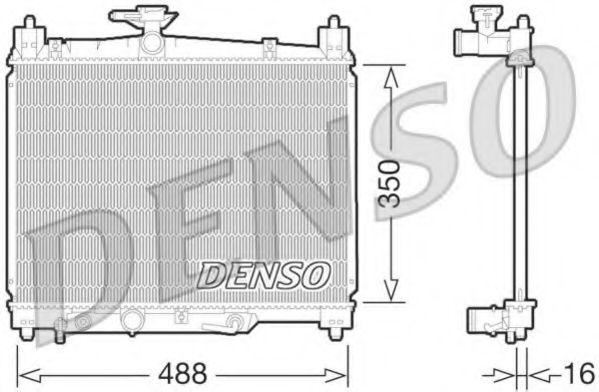 DRM50066 DENSO Radiator, engine cooling