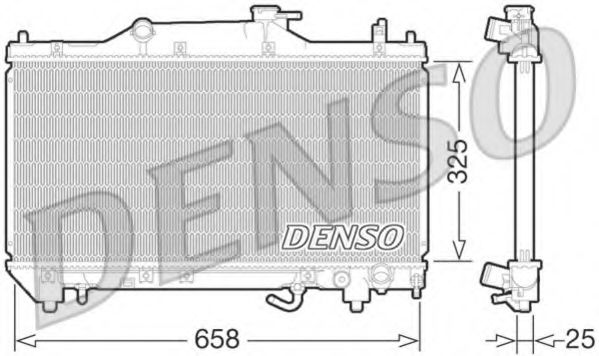 DRM50067 DENSO Radiator, engine cooling