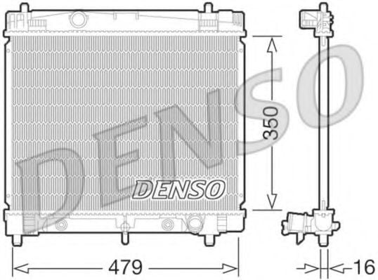 DRM50070 DENSO Cooling System Radiator, engine cooling