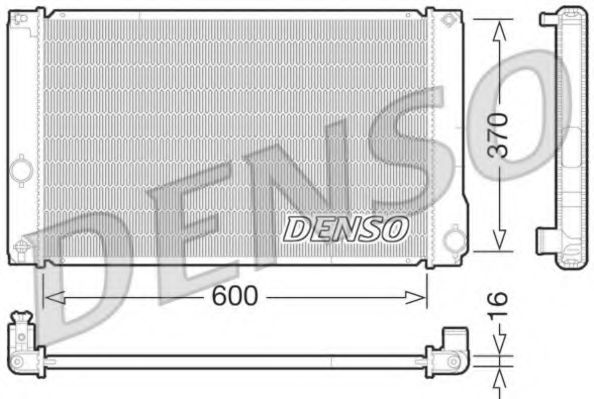 DRM50076 DENSO Radiator, engine cooling