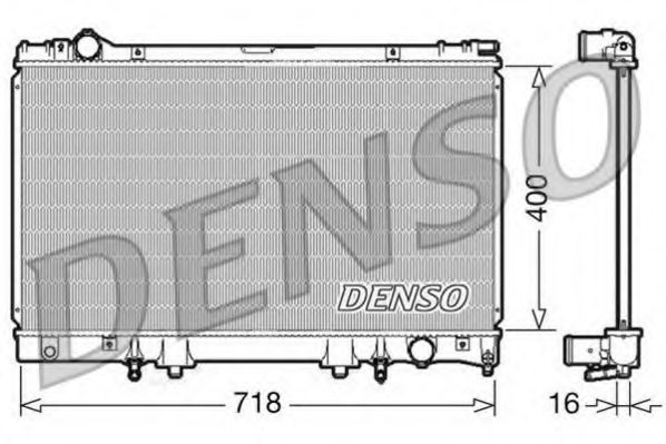 DRM51002 DENSO Cooling System Radiator, engine cooling