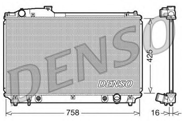 DRM51003 DENSO Охлаждение Радиатор, охлаждение двигателя