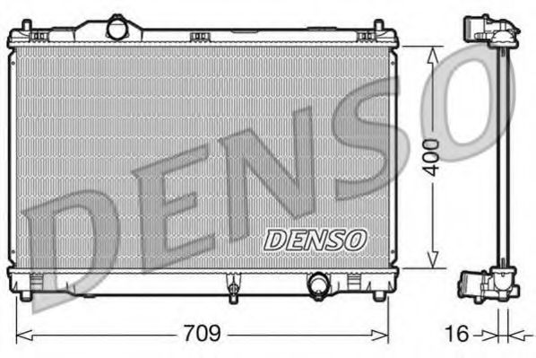 DRM51008 DENSO Cooling System Radiator, engine cooling