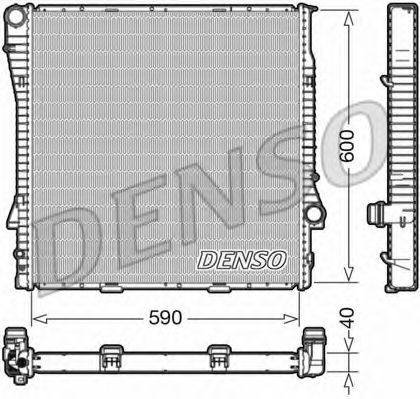 DRM05112 DENSO Cooling System Radiator, engine cooling